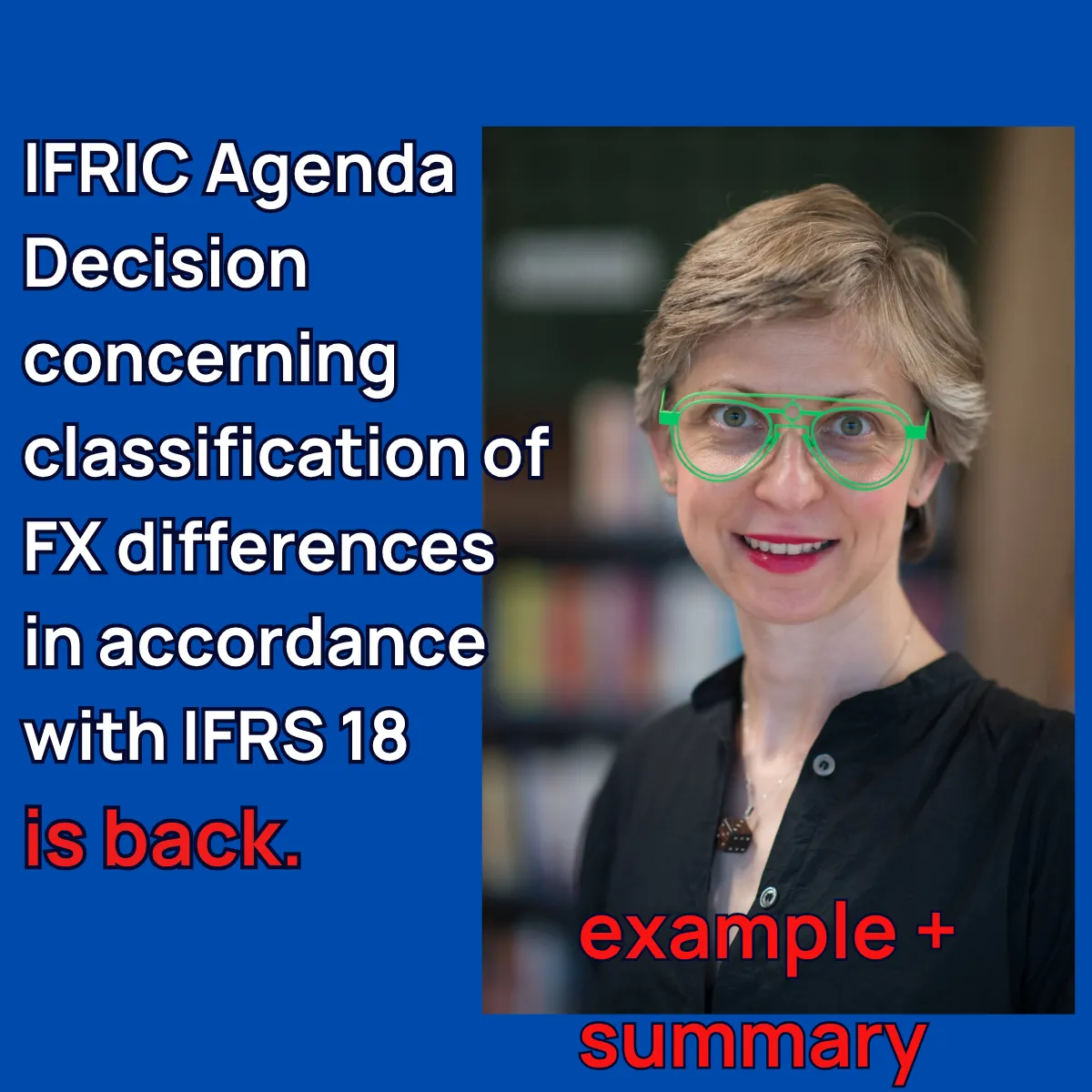 Classification of foreign exchange differences from an intragroup monetary liability (or asset)